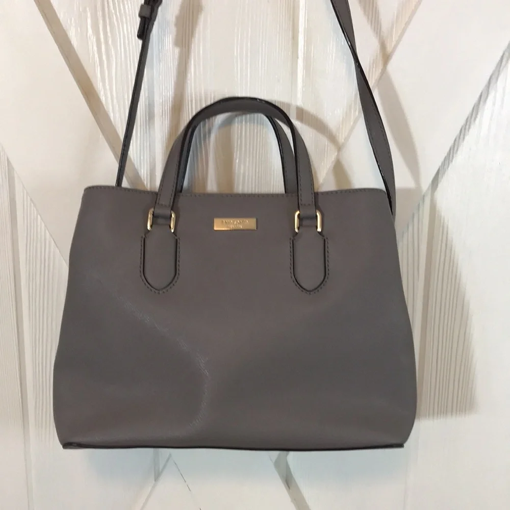 Kate Spade Gray Leather Bag